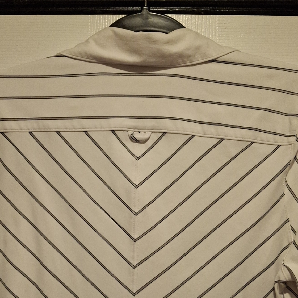 Chic Chevron Striped Button Down Shirt - image 6